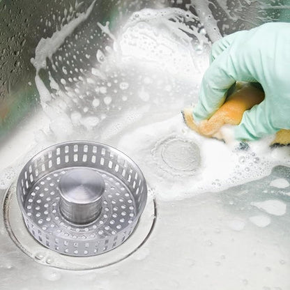 Industrial Sink Drain Plugs Stainless Steel Sink Drain Stop Rustproof Sink Plugs Sink Drain Basket For Kitchen