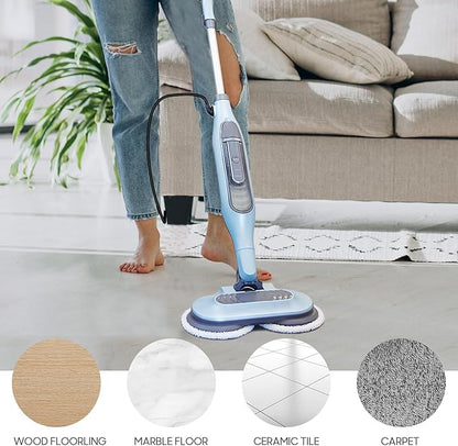 Upgraded 8 Pack Replacement Steam Mop Pads Kit Compatible with Shark S8201 S8001 S7001 S7201 S7000AMZ S7000 S7005 S7020 S7001C Series Steam & Scrub All-in-One Hard Floor Steam Mop