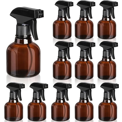 Jinei 24 Pcs 8 oz Empty Plastic Spray Bottle Bulk with Trigger Sprayers Pet Adjustable Head from Fine to Stream Refillable for Hair Plants Cooking Pets, No Leakage(Black)
