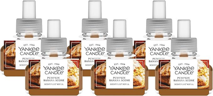 Yankee Candle Pumpkin Banana Scone ScentPlug Refills (Pack of 6)