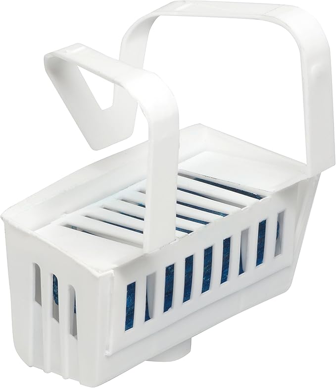 Big D Industries Non-para Toilet Bowl Block, Lasts 30 Days, Evergreen Scent, White, 12/Box