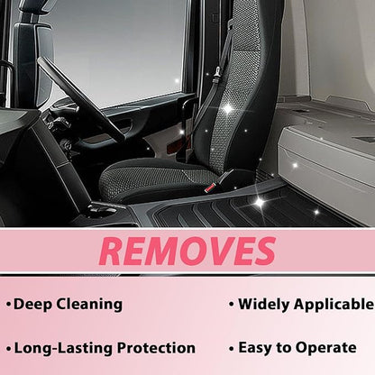 2Pcs Car Interior Cleaner, New Polishing Cleaner, All Purpose Car Interior Detailer Spray, Interior Detailer Spray Suitable for Cleaning Rubber, Plastic, Leather Surfaces Inside the Car (2*100ML)