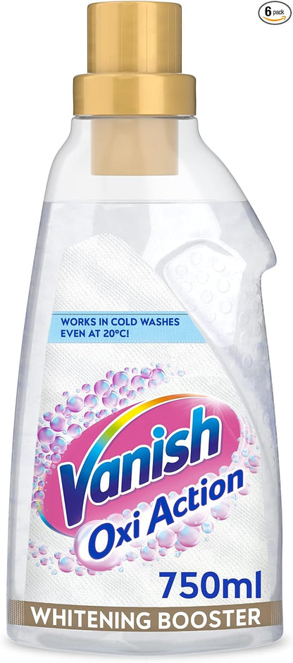 Vanish Oxi Action Fabric Stain Remover Gel Whites - Stain Remover and Whitener, 750ml