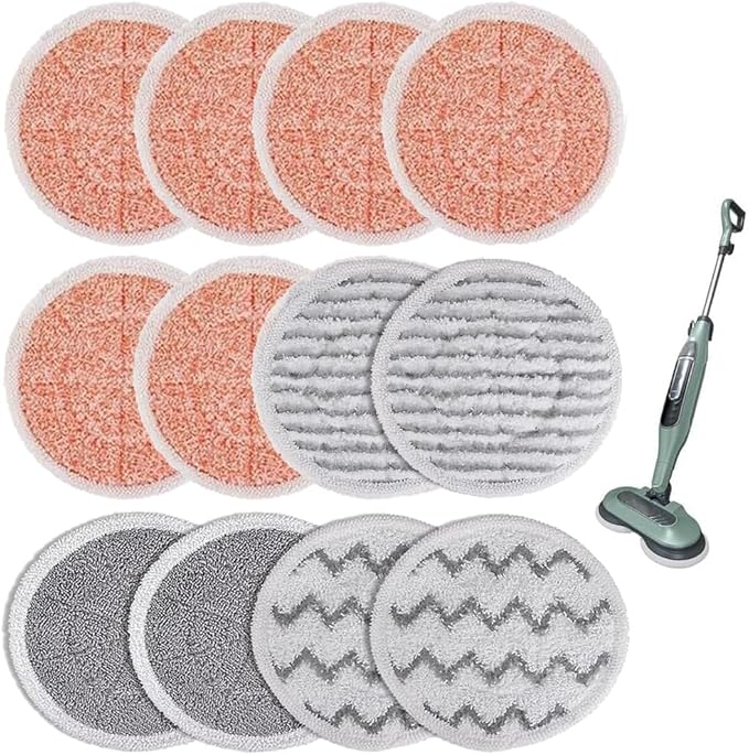 Sgizoku Steam Mop Replacement Pads for Shark S8201 S8001 S7000 S7000AMZ S7001 S7001TGT S7000 S7201 S7000C Series Steam & Scrub All-in-One Hard Floor Reusable Mop Head Refill - #: XKITP7000 (6+2+2+2)