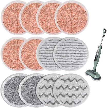 Sgizoku Steam Mop Replacement Pads for Shark S8201 S8001 S7000 S7000AMZ S7001 S7001TGT S7000 S7201 S7000C Series Steam & Scrub All-in-One Hard Floor Reusable Mop Head Refill - #: XKITP7000 (6+2+2+2)