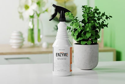 Ultimate Enzyme+ Cleaner – Professional-Grade Odor and Stain Eliminator for Pet Smells, Basements, Garages, and More – Fragrance-Free, Powerful Enzyme Formula for Home Use (32 oz)