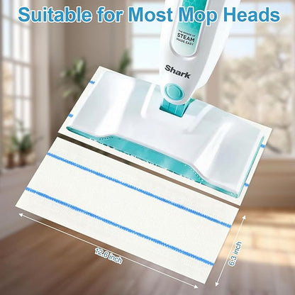 Flammi Semi-Disposable Microfiber Mop Pads Compatible with Shark S1000 S1000A S3250 S3251 S3101 SK410 SK435CO SK460 SK140 SK141, 30 Pack