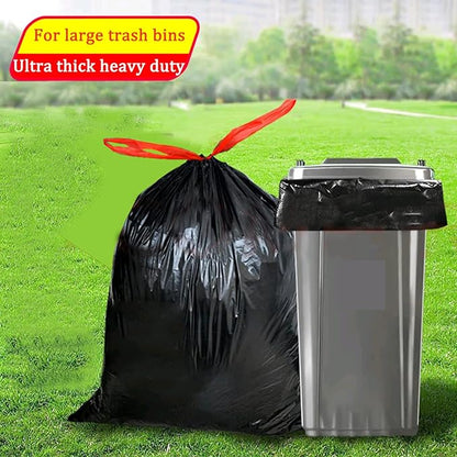 Thick Heavy Duty Plastic 20-30 Gallon Drawstring Trash Bags,Fit 21,23,25 Gal trash can, for tall kitchen Home Office outdoor courtyard 31x35 Inches (23 Gallon Drawstring Trash Bags)