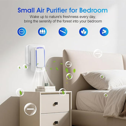 4Pack Plug In Air Ionizers for Home,Negative Ion Air Purifier -Plug In Air Freshener for Home, Office, Bathroom and Living Room,Portable Ion Air Purifiers Odor,Pets Smell (4)