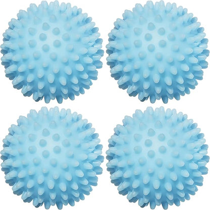Handy Laundry Reusable Laundry Dryer Balls - A Natural Alternative to Fabric Softener, Reduce Drying Time and Save on Energy, Soft Fluffy Clothes, Fewer Wrinkles, Less Static Cling (Pack of 4)