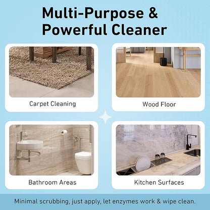 Creative Scents Multipurpose Enzyme Cleaner & Odor Remover | Deodorizer for Floor, Carpet, Drain, Pipes | Pet Urine Odor Eliminator | Enzyme Cleaner for Cat Urine & Dog Poop | Half Gallon - Original
