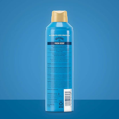 Gold Bond No Mess Talc-Free Foot Powder Spray, 7 oz., Fresh Scent, With a Triple Action Formula
