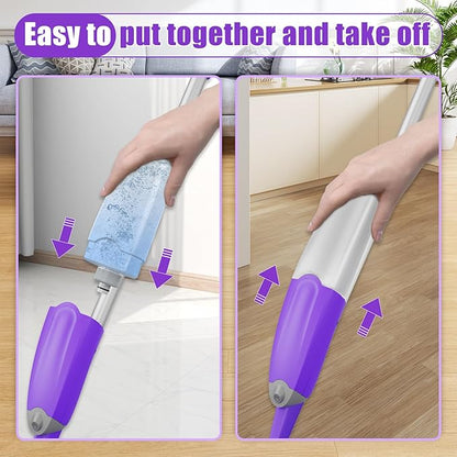 HOMTOYOU Replacement Bottle for Multiple Cleaner: Refillable Mop Accessories Only Suitable for HOMTOYOU Spray Mop - Reusable Premium Leak Free - Add Your Own Solution