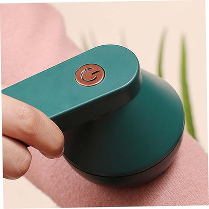 USB Rechargeable Fabric Shaver Electric Lint Remover for Clothes Furniture, Green