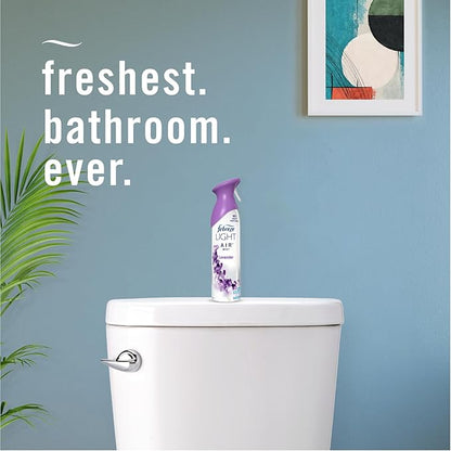 Febreze Air Mist Air Freshener Spray, Odor-Fighting Room Spray, Air Fresheners for Home and Bathroom and Kitchen, Aerosol Can, Light Lavender Scent, 8.8oz, 2 Count