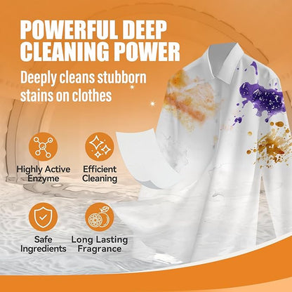 YUCO Laundry Detergent Sheets-Liquidless Eco-Friendly Travel Laundry Sheets Detergent for Travel No Plastic & Hypoallergenic (Citrus)