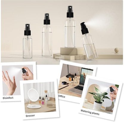 EPHECH 50PCS Small Spray Bottle, 4oz/120ml Travel Spray Bottle Clear Fine Mist Spray Bottles Plastic Empty Refillable Spray Bottles for Skin Care, Hair Care, Plant Care & Home Cleaning