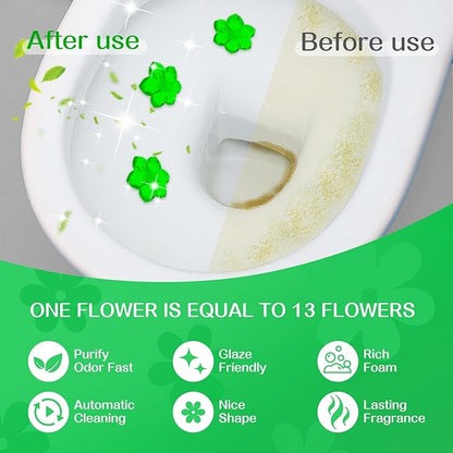 YUCO Toilet Gel Stamps Floral Shaped Toilet Bowl Cleaner Gel, Helps to Clean the Toilet, Preventing Urine Stains and Limescale Keeping it Fresh and Clean(Pack of 1, Gardenia Jasminoides)