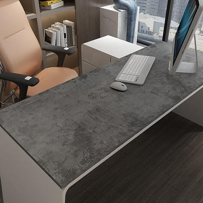 3yecao 31"×157" Extra Thicker Light Blue Grey Black Concrete Wallpaper Peel and Stick 3D Effect Concrete Contact Paper Luxury Vinyl Wrap Matte Textured Look Cement Wall Stickers for Walls Bathroom