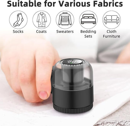 Fabric Shaver Electric Lint Remover Rechargeable Sweater Shaver Dual Protection Removable Bin Easy Remove Fuzz Lint Pills Bobbles ETRR001