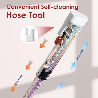 WURESE Portable Upholstery and Carpet Cleaner Machine, 15Kpa Spot Cleaner Deep Cleans Pet Stains, Couch Cleaner with 3 Tools and Self-Cleaning System for Area Rugs, Furniture, Stair, Car, Red