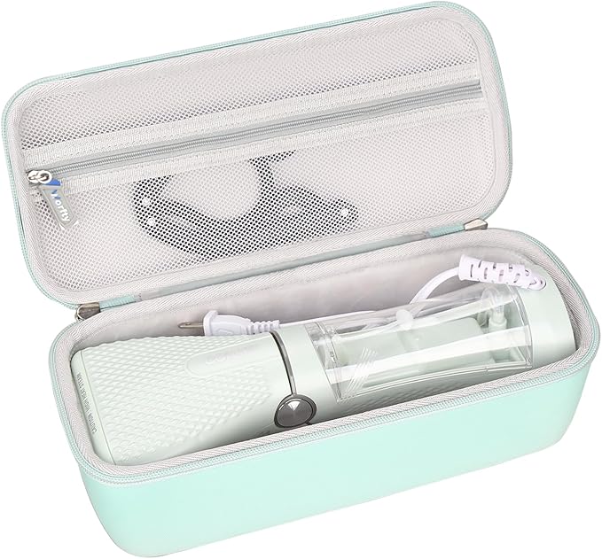 Hard Travel Carrying Case for Conair Handheld Garment Steamer, Mint Green Portable Storage Case fits for Conair Small Size Travel Steamer with Dual Voltage for Worldwide Use(Case Only)