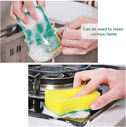 Kitchen Cleaning Sponges, 36Pack Cleaning Sponges in Bulk, Non Scratch Dishwashing Sponges Scouring Pad Odor-Free Scrubbing Dish Sponge Suitable for Washing Dishes, Travel Apartments