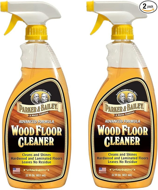 Parker & Bailey Wood Floor Cleaner 22 oz. - 2 Pack Premium Hardwood Floor Cleaners