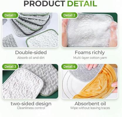 Multipurpose Wire Dishwashing Rags for Wet and Dry, 2026 Reusable Metal Scrubbing Pads Sponge Cloths Towels Clean, Non Scratch Wire Dishcloth for Kitchen, Sinks, Pots, Pans (20pcs)