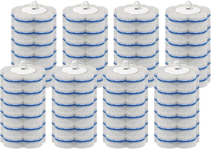 48 Count Disposable Toilet Brush Refill Pads, Disposable Toilet Bowl Wand Refills, Toilet Cleaning Refills, Toilet Scrubber Refills, Brush Head Replacement