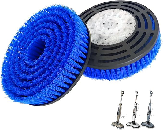 2 Pack Upgraded Steam Mop Replacement Brush Heads for Shark Steam Mop Pads - Deep Cleaning & Scratch-Free for Hardwood & Tile Floors - Compatible with S7000, S7001, S8201, S7201, S8001 Series