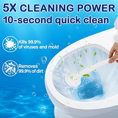 30 Count Toilet Wand Refills for Clorox ToiletWand - Upgrade 3-Layer Thickened Toilet Brush, 5X Cleaning Power Toilet Bowl Cleaners with Fresh Fragrance, No Falling Apart | 360° Efficient Cleaning
