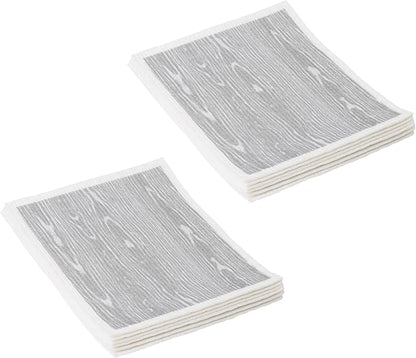 Martha Stewart Swedish Kitchen Absorbent Sponge Dish Cloths, Faux Bois, 12 Count