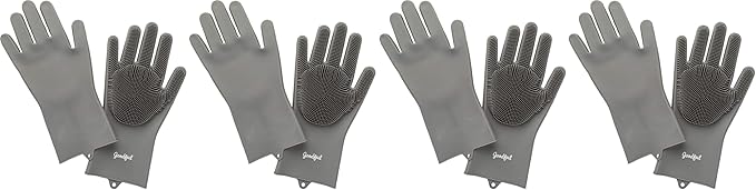 Goodful Silicone Kitchen Rubber Gloves, Oversized, Reusable, Waterproof