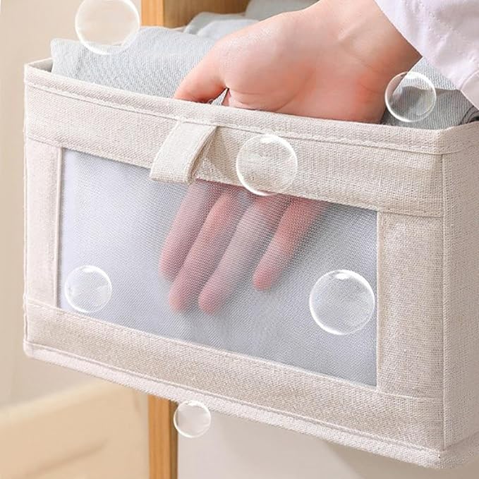 MagiDeal Storage Basket Clothes Organizer Drawer Closet Organizer Laundry Basket Storage Bins for Blanket Bed Sheets Jeans Toys Dorms
