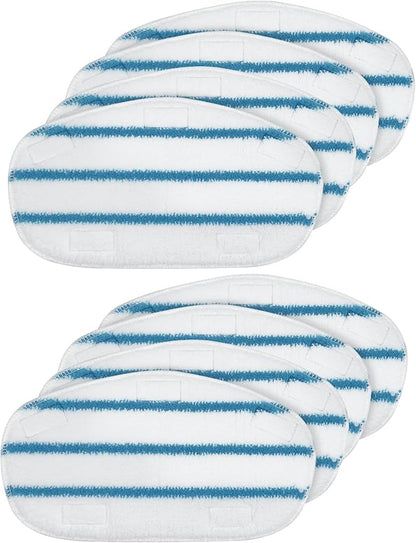8 Pack Pur Steam Mop Pads Compatible with PurSteam ThermaPro 10-in-1 and 211 Steam Mop Cleaner Microfiber Pur Steam Mop Replacement Pad Washable Reusable Steam Mop Pads for Steamer Floor Cleaning