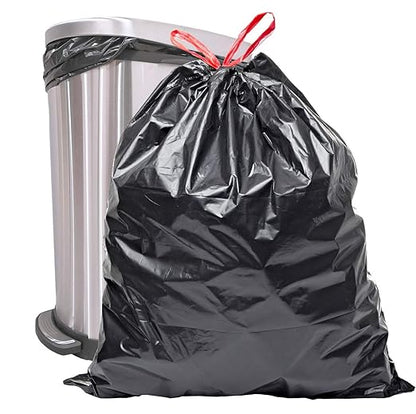 Reli. 30 Gallon Trash Bags Drawstring | 250 Count Bulk | Black | 30 Gallon Garbage Bags Heavy Duty | Large
