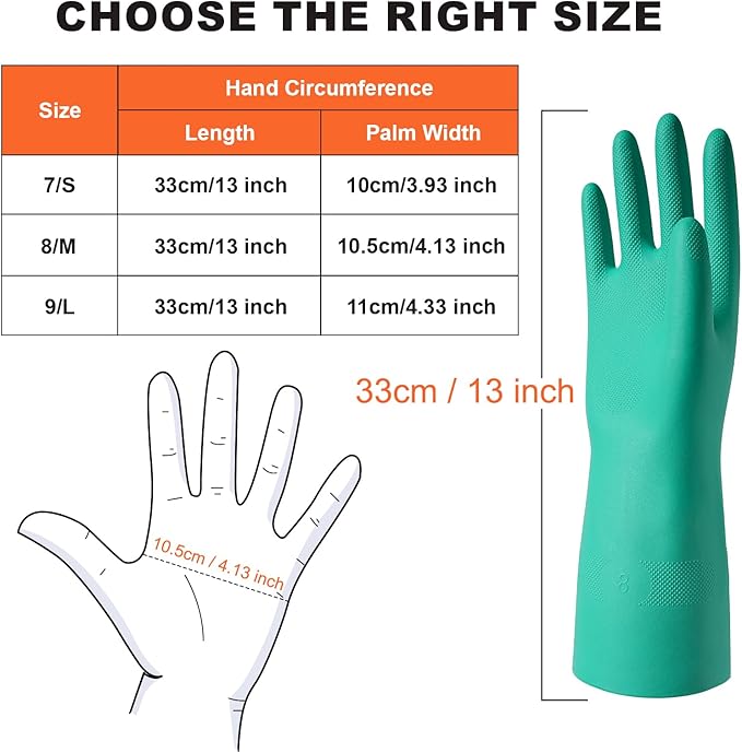 North Tower Long Dishwashing Gloves Length Rubber Reusable Resistant Platos Nitrile,Dishwashing Gloves