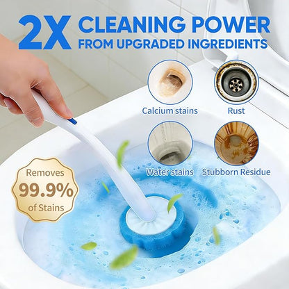 100pcs Disposable Toilet Wand Refills, Replacement Brush Heads Compatible With Clorox Wand Refill System, Upgrade Fiber Cleaner Heads for Closestool Cleaning (not included brush rod)