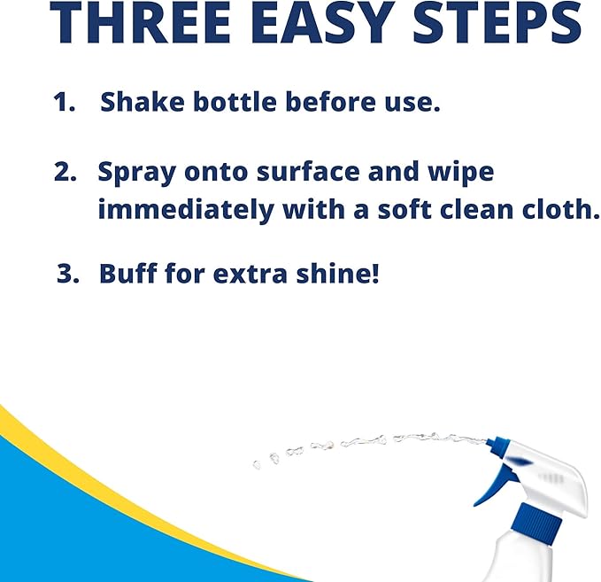 Carbona Granite & Marble Cleaner | Non-Abrasive Formula | Safe on Limestone & Corian | 16.8 Fl Oz, 3 Pack
