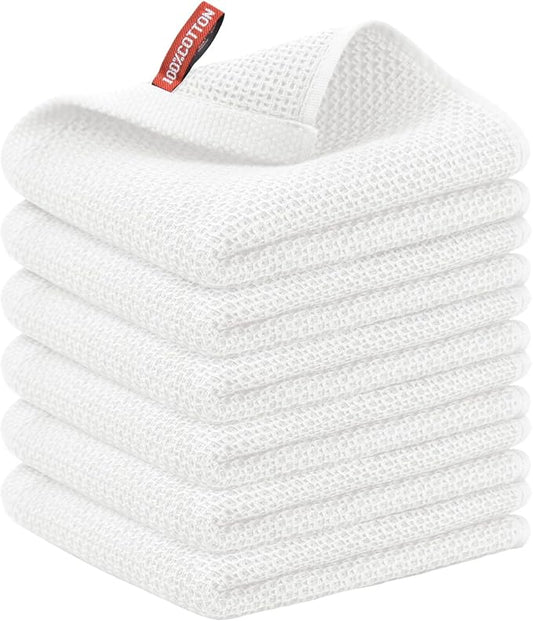 Nialnant Kitchen Hand Towels, 13 x 28 Inches, 100% Cotton Dish Towel for Home, Soft Dish Cloth for Kitchen, Super Absorbent Tea and Bar Towels