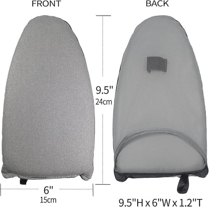 Garment Steamer Ironing Gloves with Finger Loop,Hanging Garment ironing machine board,Standing ironing machine,Anti steam gloves,Heat resistant clothing steam engine gloves (Grey)