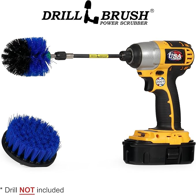 Boat Cleaning Tool Set - Boat Accessories - Aquatic Cleaning Supplies - Hull Cleaner Brush Heads - Barnacle Removing Brush Set - Fish Tank Restoration Brush - Boat Deck Cleaning Tools - Medium Stiff