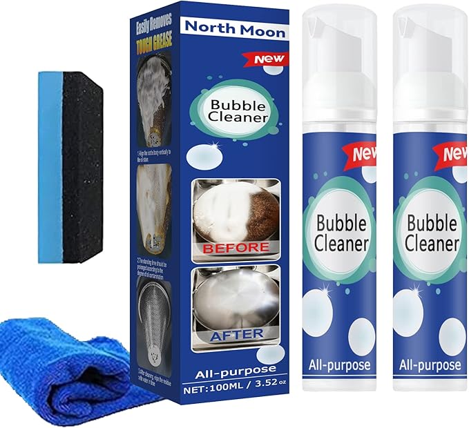 Foaming Heavy Oil Stain Cleaner,Best Multi Purpose Degreasing Foam, Stubborn Grease & Grime Remover Spray