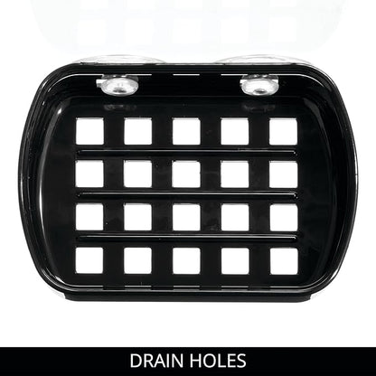 iDesign Suction Cup Soap Dish for Shower - Black