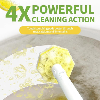 60 Count Toilet Wand Refills for Clorox, Disposable Toilet Cleaner Refill Pads for Clorox Wand Cleaning System, Upgrade Toilet Brush for Bathroom Cleaning,No Falling Apart,Light Scent