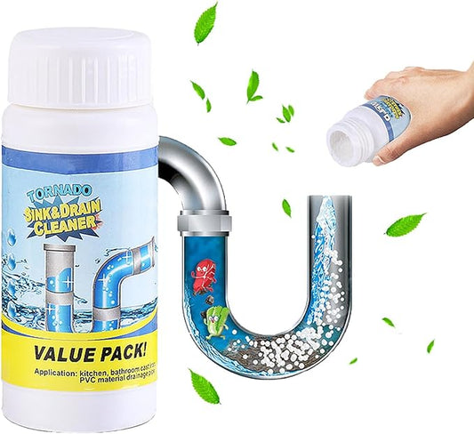Sink Drain Cleaner, 2025 New Sink and Drains Cleaner, Multi-functional Sink and Drains Cleaner Powder Cleaning, Drain Cleaner Foam Cleaner, Powerful Pipe Dredging Agent for Home Kitchen Toilet (1PC)