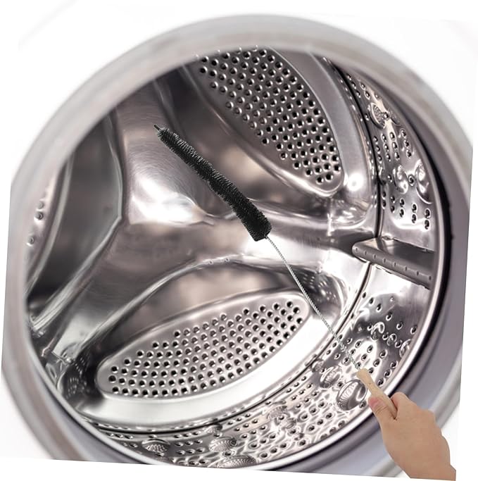 STOBAZA Long Handle Washing Machine Brush Soft Bristles for Deep Cleaning No Assembly Needed Fridge Dryer Vent