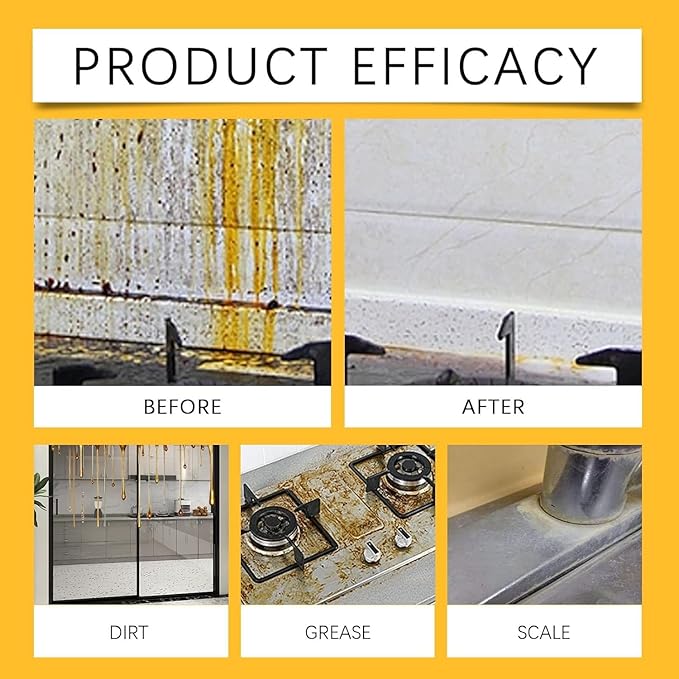 Liapu Heavy Duty Degreaser Cleaner Spray, Liapu Kitchen Heavy Oil Cleaner, Clean up Kitchen Oil Stains Greasy Dirt Clean, All Purpose Kitchen Heavy Oil Cleaning Agent (1pcs)