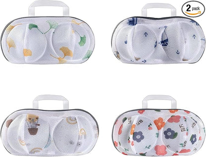 4Pcs Bra Mesh Laundry Bags for Delicates with Premium Zipper Bra Washing Bag for Laundry，Lingerie Bags for Washing Delicates underwear,integrated washing and care